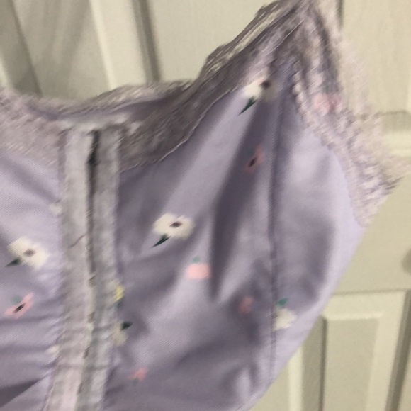 Princess Polly Lace Floral Y2K Mesh Corset Crop Top in Lilac Purple - Picture 5 of 10